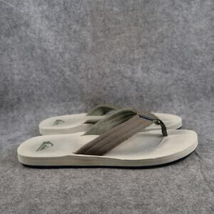 Quiksilver Shoes Mens 10 Sandals Flip Flops Thick Strap Slip On Casual Comfort